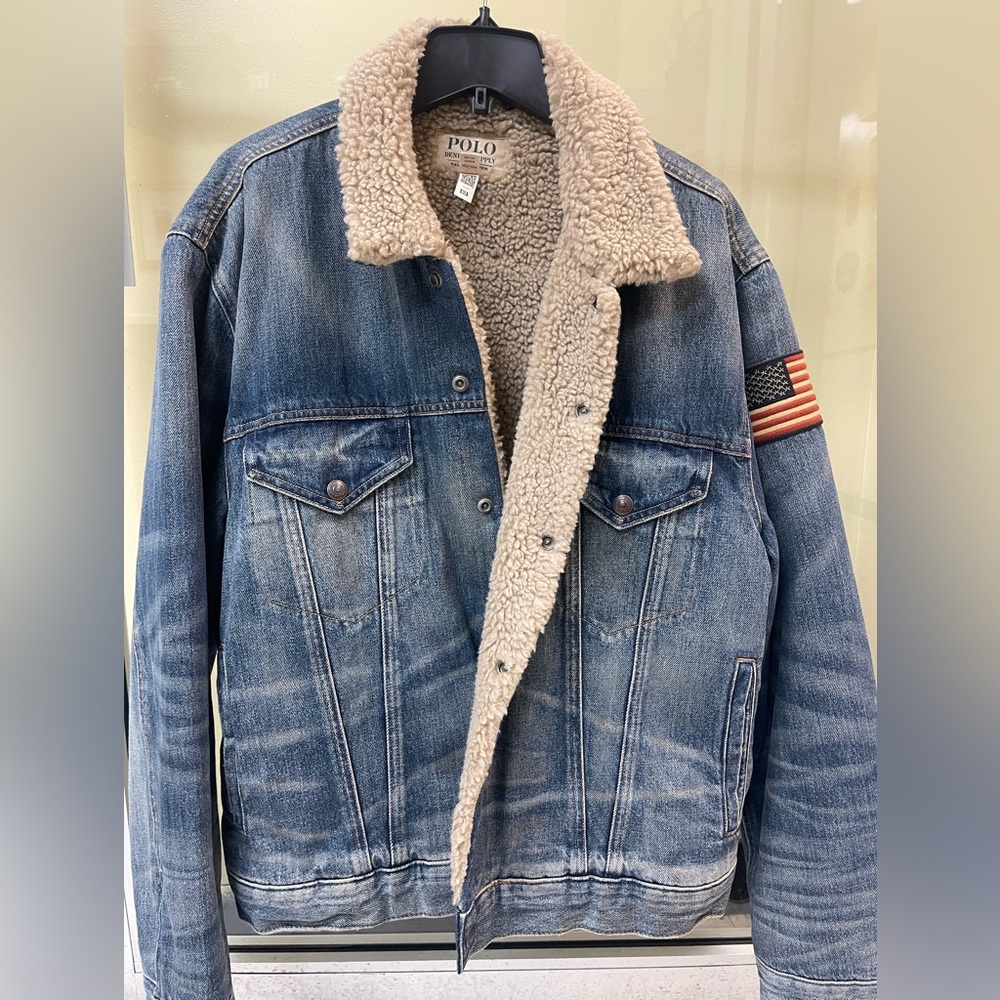Polo Ralph Lauren Fleece-Lined Denim Trucker Jacket.